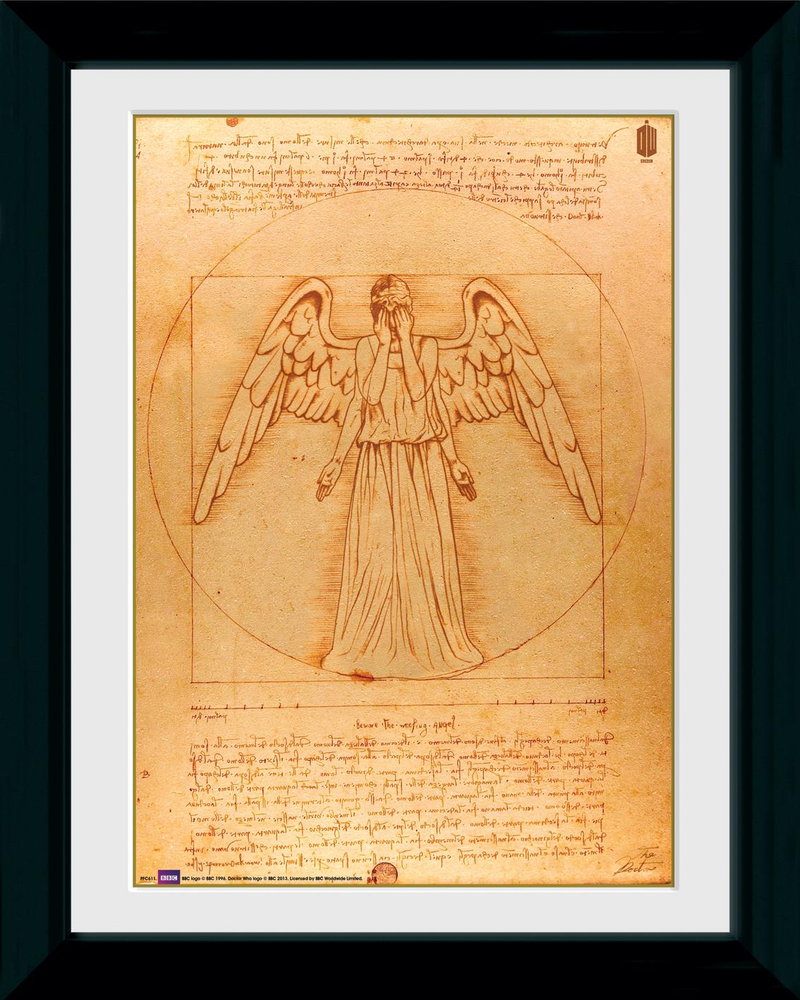 Illustration for article titled River Song, Weeping Angels and Silurians invade Art history in these classy Doctor Who prints